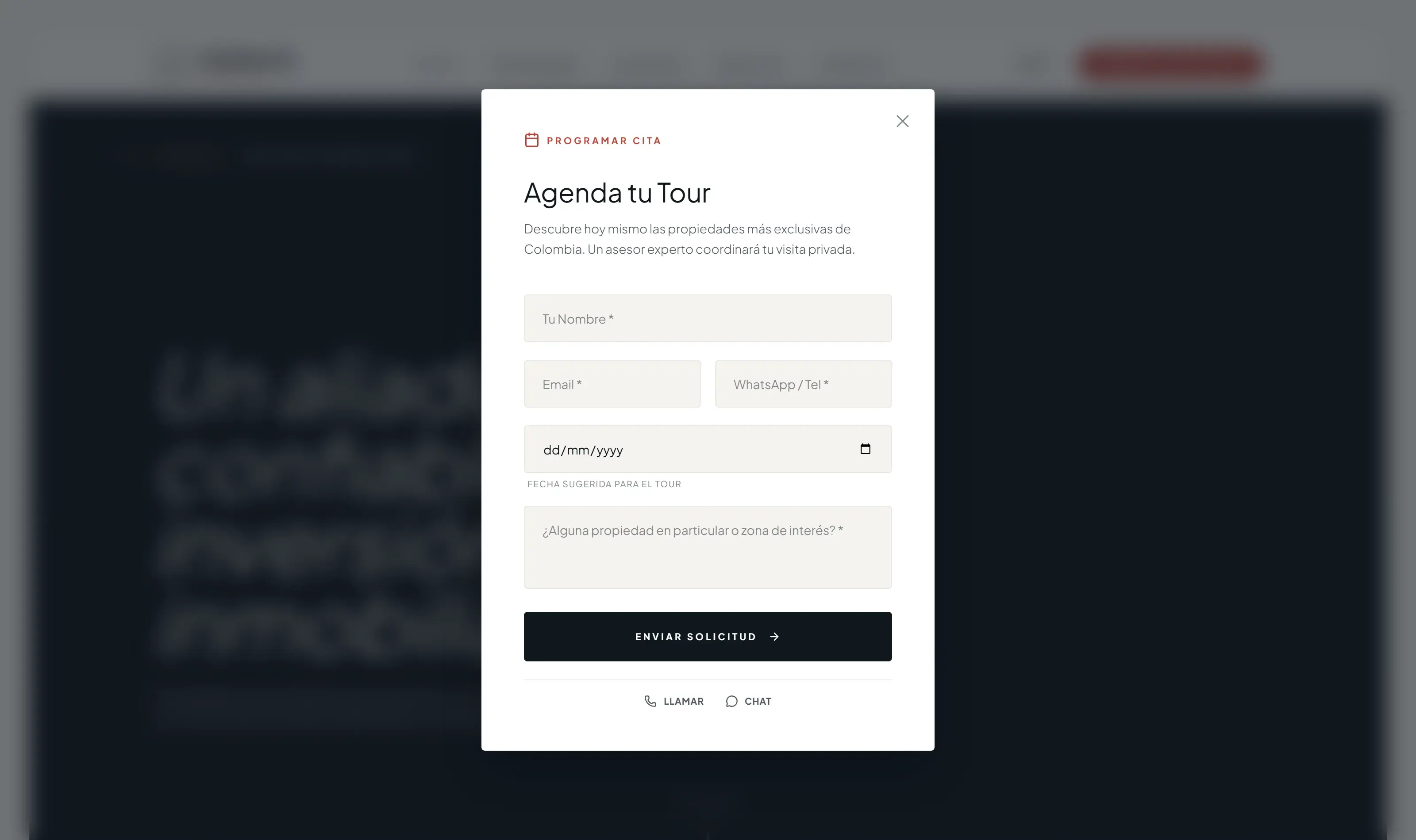 Modal de Agendamiento